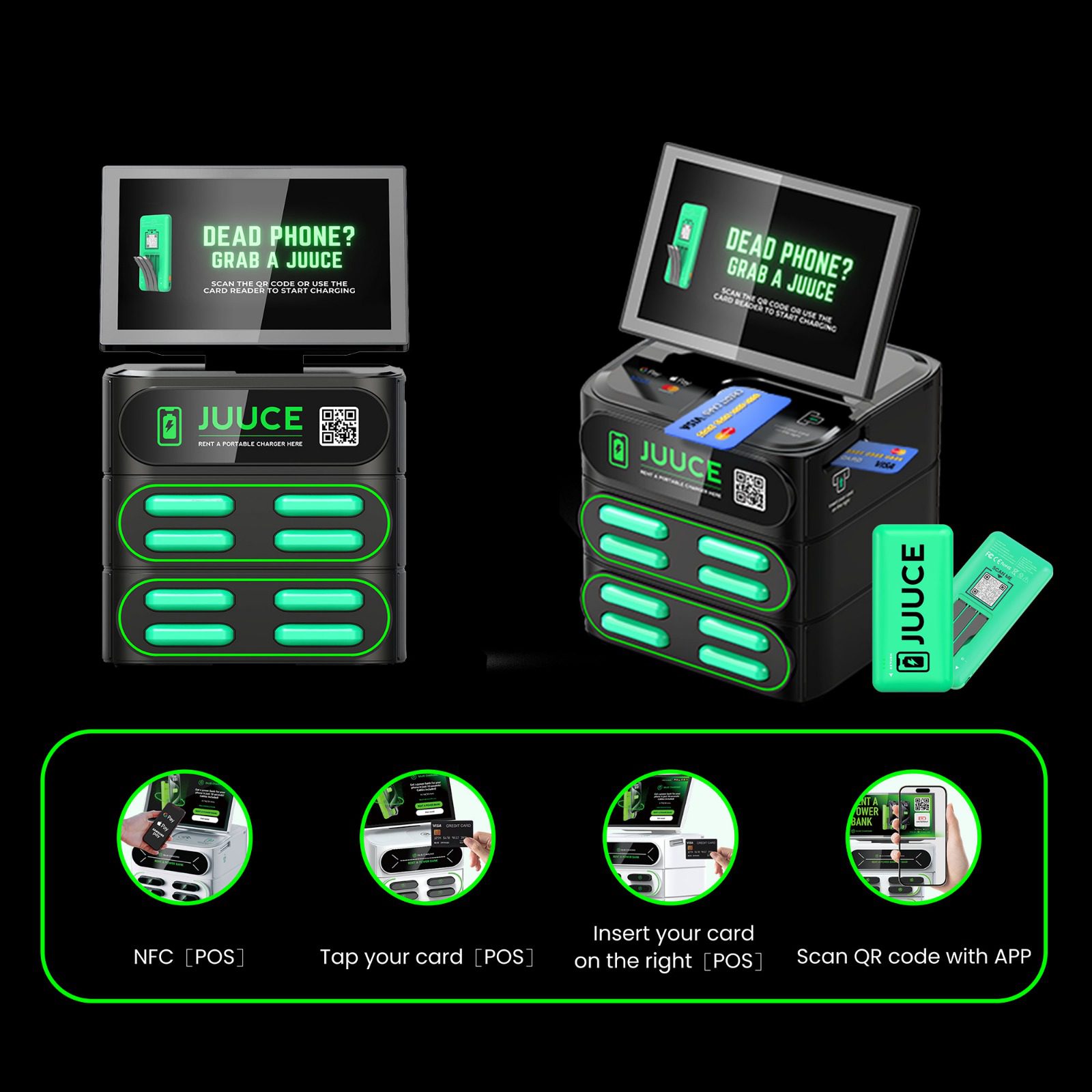 JUUCE Kiosk Features